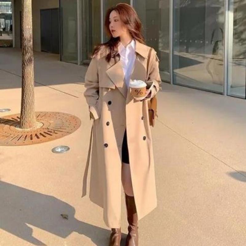 Fashionable Long Trench Coat, Elegant Trench Coat for Women