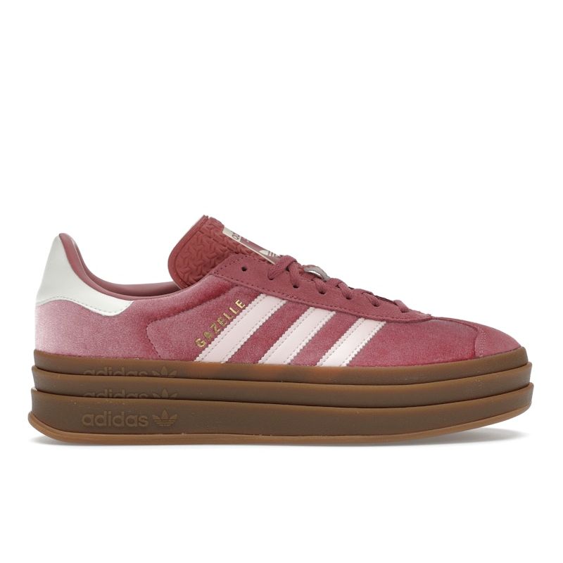 

Adidas Gazelle Bold Women Preloved Crimson Sandy Pink Off White Lifestyle Sneakers IG4389 39 коричневый