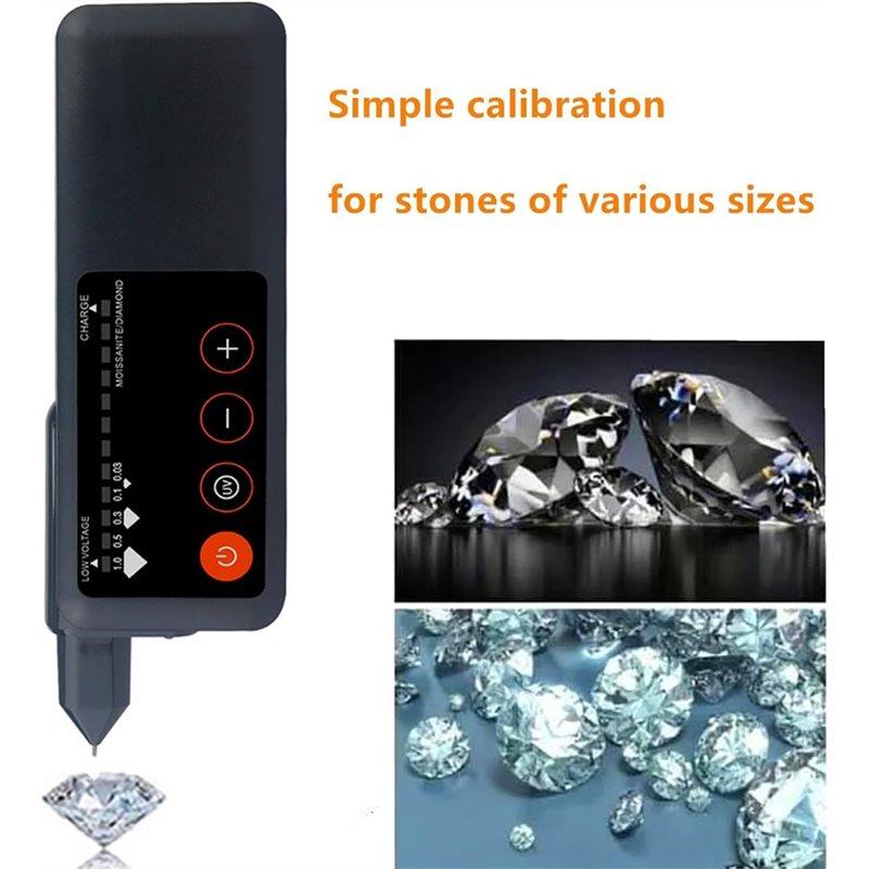A96I-Rechargeable Tester, With UV Light,Jewelry Gem Tester Pen,With 365Nm UV Light,Portable Gem Checker For Novice US Plug