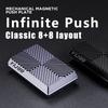 Neuester Magnetischer Würfel Push Slider Anti-Stress Metall Fidget Slider DIY Metall Entspannungs Schreibtischspielzeug EDC Für Erwachsene Kinder Geschenke