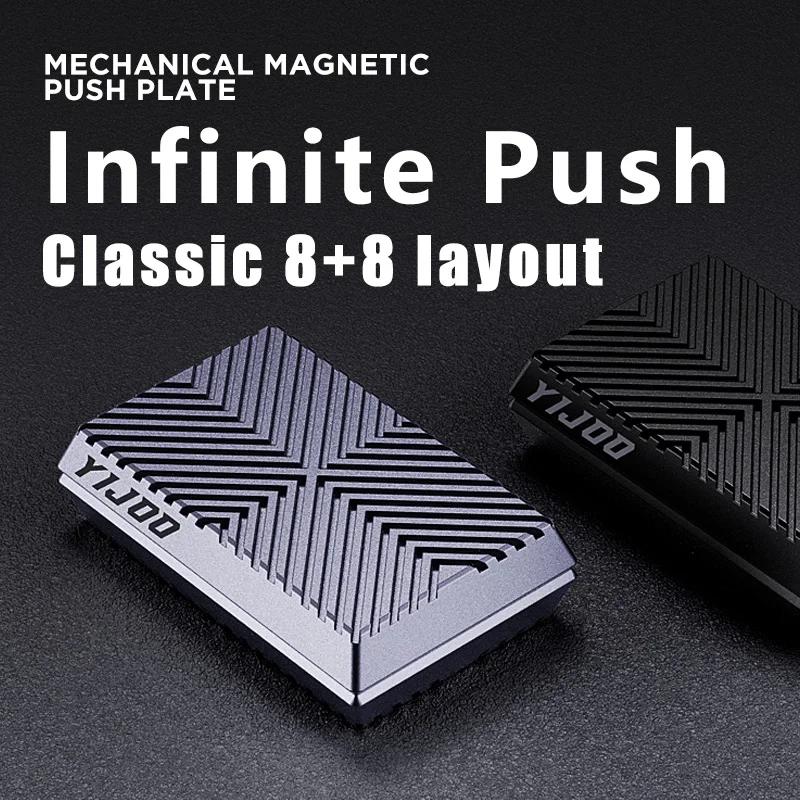 Neuester Magnetischer Würfel Push Slider Anti-Stress Metall Fidget Slider DIY Metall Entspannungs Schreibtischspielzeug EDC Für Erwachsene Kinder Geschenke