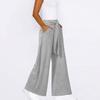 Women Autumn Winter Wardrobe Staple Versatile Draped Cotton High-Waisted Straight-leg Yoga Pants