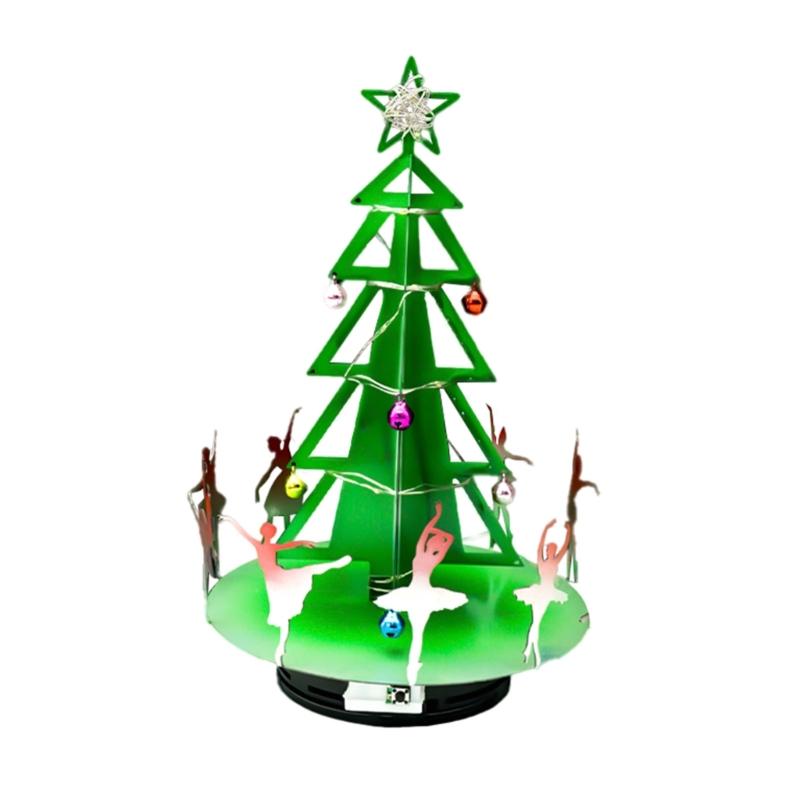 

Tree Shape Music Box, Durability Iron Craft for Home Decoration Music Box Table Display 1