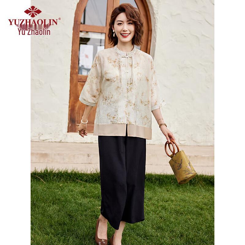 Women s New Chinese Style Short-Sleeve Set XL