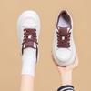 Thick-soled muffin little white shoes women's 2025 autumn new popular versatile and thin breathable height-increasing sports and leisure board shoes