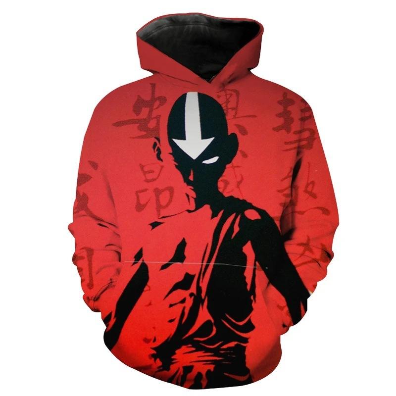 Fashion Avatar The Last Airbender Printed Hoodies Casual Long Sleeve Unisex Pullovers Streetwear Funny Clothes