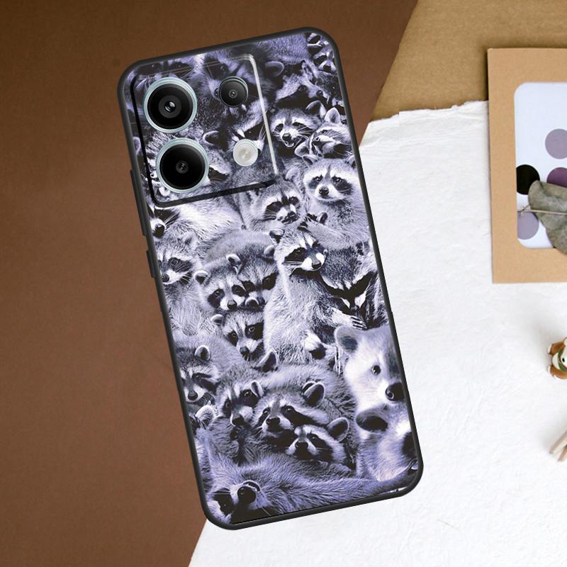 

Animal Raccoon Fox lovely cute Case For Redmi Note 11 12 13 Pro Plus 9 10 10S 11S 12S Redmi 12 9C 10C 12C 13C Back Cover Redmi 12 4G