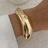 SHIXIN Fashion Thick Resin Acrylic Wide Bangles Bracelets for Women Vintage Irregular Geometric Charm Big Bangles Jewelry Gifts