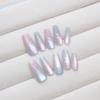 Cat Eye Gradient Ballerina Nails: Medium, Removable Nail Art Tips (Set of 10)