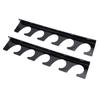 2pcs Fishing Pole Holders for Garage Wall Mounted Fishing Rod Racks Storage   Hold 5 Rods Black,Fishing Pole Storage Rack, Organiser with  