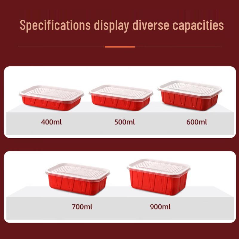 Disposable Plastic Food Container with Lid