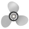 11 5 8in Boat Propeller 3 Blades Stainless Steel 13 Tooth Corrosion Resistance Replacement for YAMAHA Outboard 25‑60HP