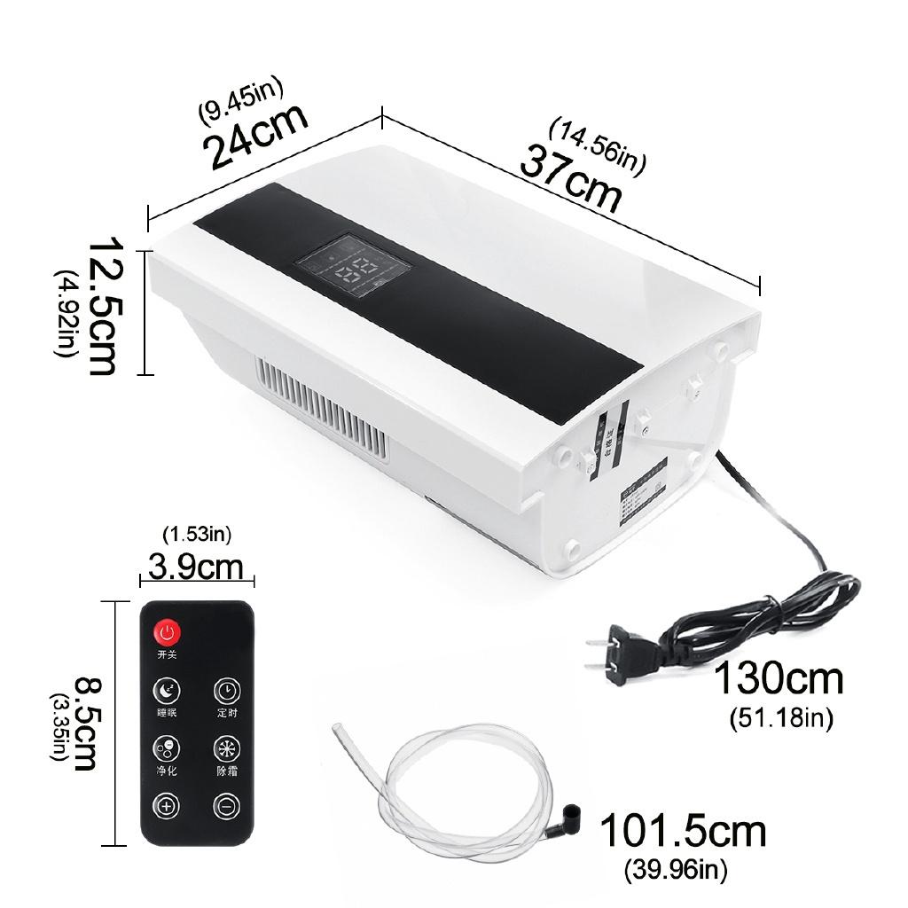 Desumidificador Inteligente para Casa 90W 2.2L Display LCD de Tela Grande Secador de Ar Desligamento Automático do Balde Purificador com Controle Remoto