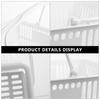 1Pcs Strong Bearing Storage Basket Corrosion Resistant Portable Shopping Basket Ideal Organizer for Spices Jars Bath Items