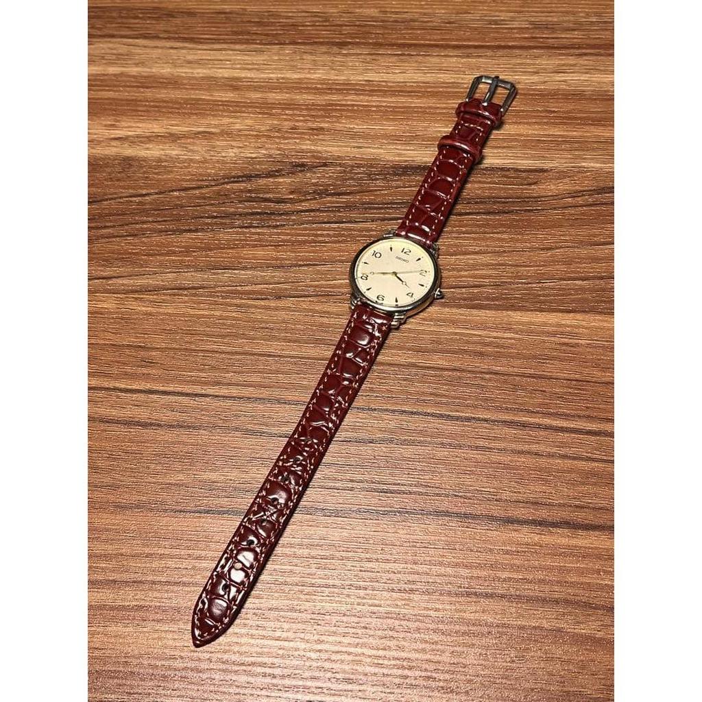 Used [Showa Retro] 80s SEIKO Classic Breguet Dial 13mm Leather Watch