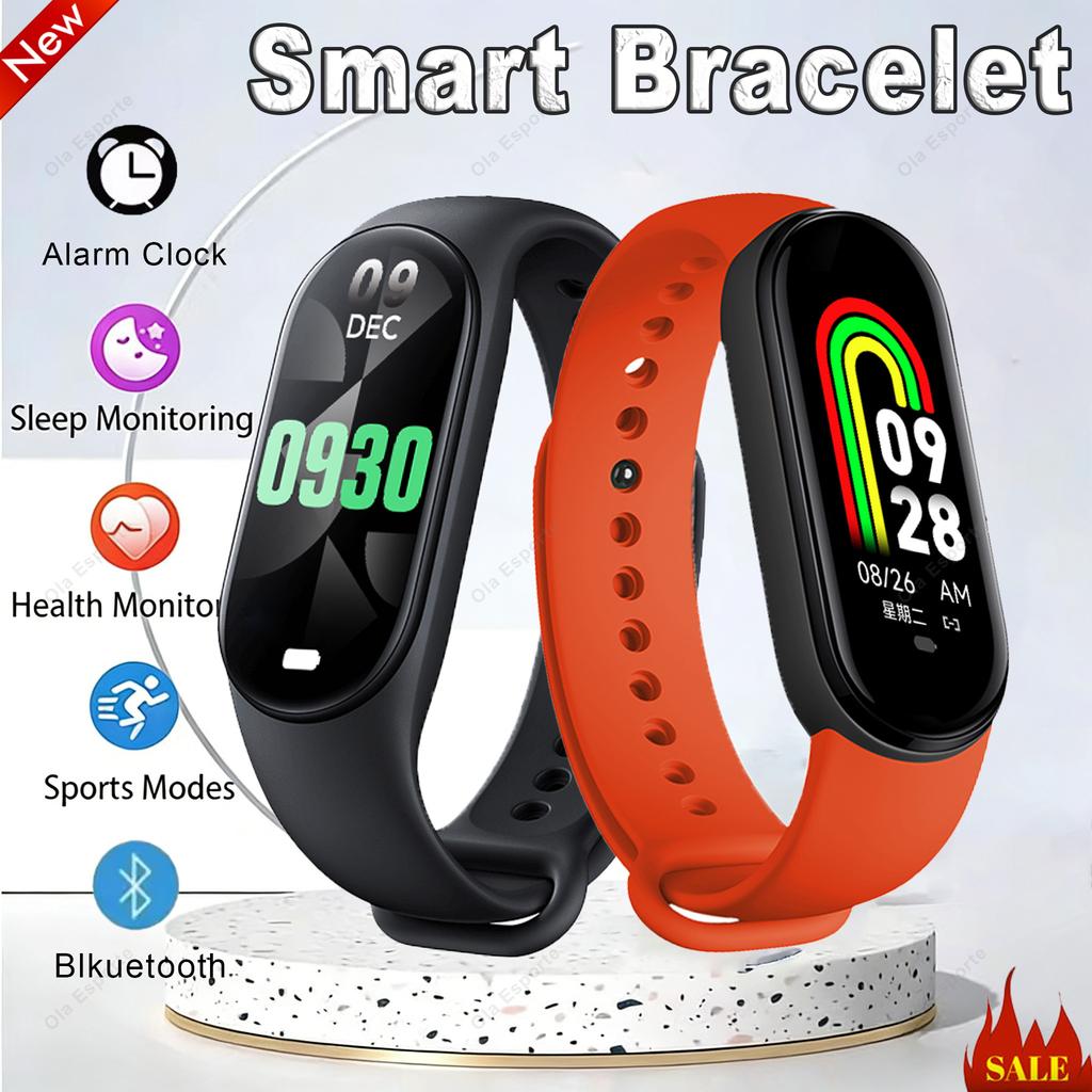 Fashion Smart Watch Fitness Bracelet Sports Waterproof Health Monitor Watch Smart Band BT Control Photo Capture Smart Wristband