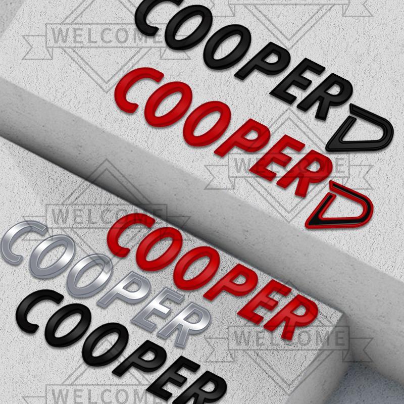 3D Car Stickers For Mini Cooper D SD Countryman Clubman Emblem Auto Body Letter Badge Trunk Decal Decoration Accessories