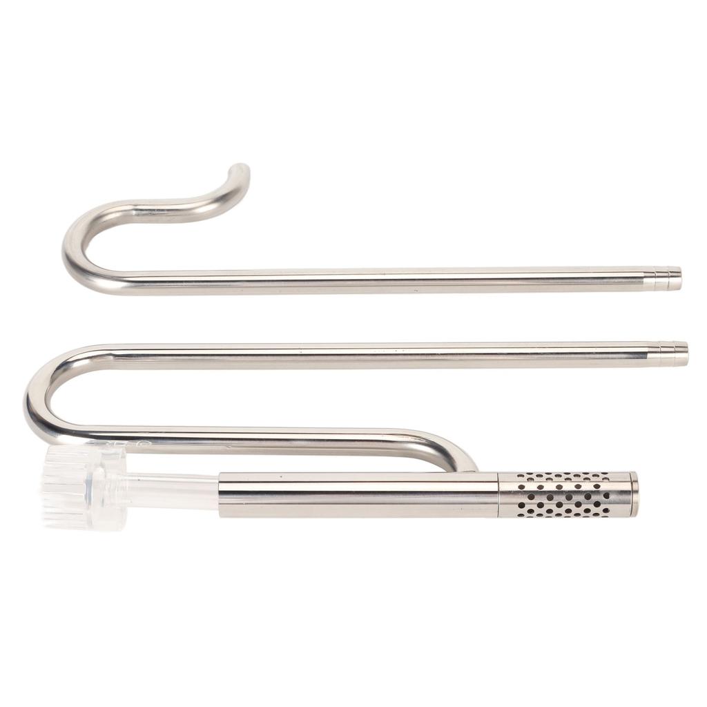 Sada přítokových odtokových trubek nastavitelná 304 nerezová ocel akvária Lilyová trubka s povrchovým skimmerem pro