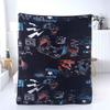 Blue Butterfly Throw Blanket Cool Mystical Insect Flannel Blanket Soft Warm Bed Blankets for Sofa Couch Bedding Living Room