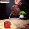260ml Yixing Lila Ton Teekannen Handgefertigt Achteckige Qin Quan Kanne Rohe Erz Lila Schlamm Tee Aufgusskessel Zisha Teeset Teezubehör