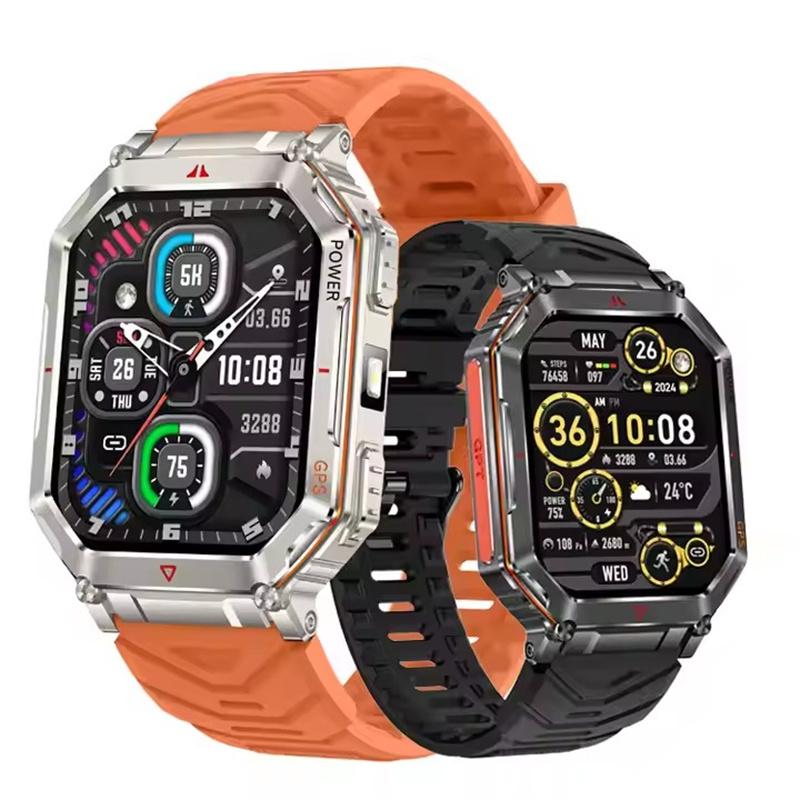 KR92 Smart Watch  ChatGPT GPS Positioning Tracking Altitude Air Pressur Compass Flashlight BT Call Men Outdoor Sports Smartwatch