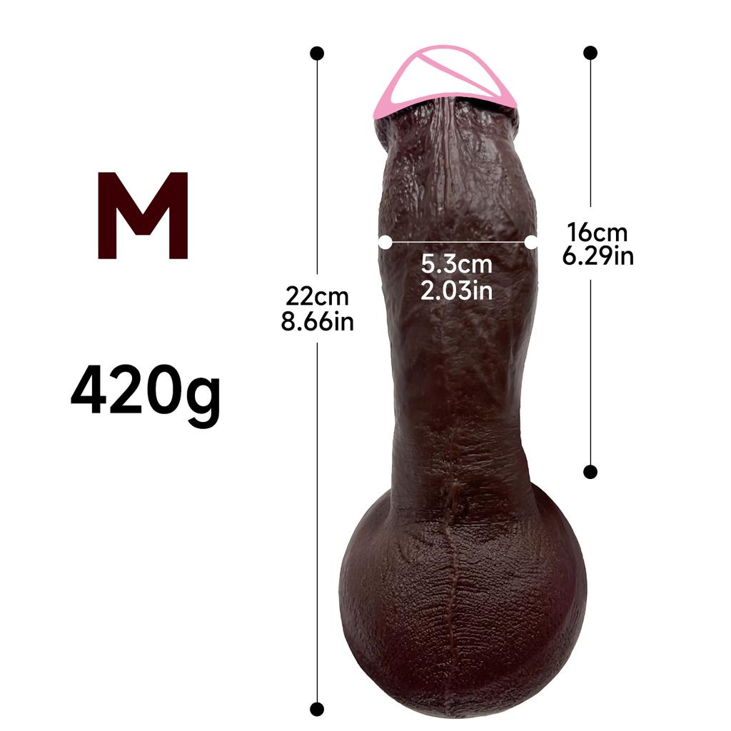 Soft Skin Realistic Thick Dildo 3 Sizes Silicone Big Penis Anal Plug 18+ Sex Toy for Men Women Gay