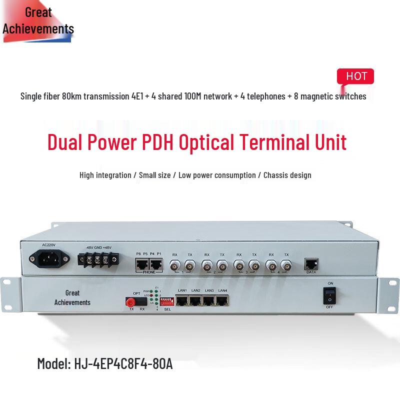 Hongji Multi-Service Fiber Optic Transceiver