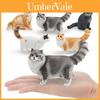 Realistisches Ragdoll-Katzen-Somali-Katzen-Modell Für Kinder Pädagogisches Spielzeug PVC Plüschkatzen-Ausstellungsstück