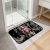 Dragon Ball Super Saiyan Flannel Kitchen Mat Christmas Soft Area Rug Non Slip Floor Carpet Home Decoration
