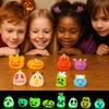 8pcs Micro Landscape Pumpkin Ghost Miniatures Luminous Little Statue  Garden Ornament