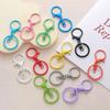 10Pcs Multicolor Keyring Lobster Clasp Hooks With Adjustable Buckle For Making Keychain Diy Bags Doll Hook Jewelry Accessories
