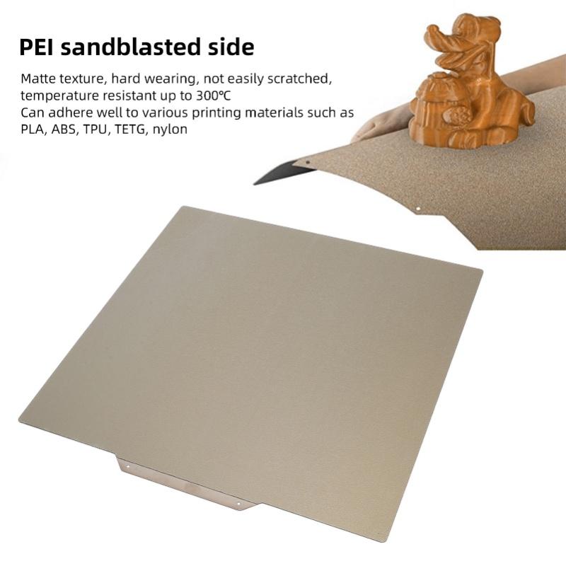 Textured Smooth PEI Build Plate 250x250mm Double Sided 3D Printer Platform For QIDI Q1 Pro