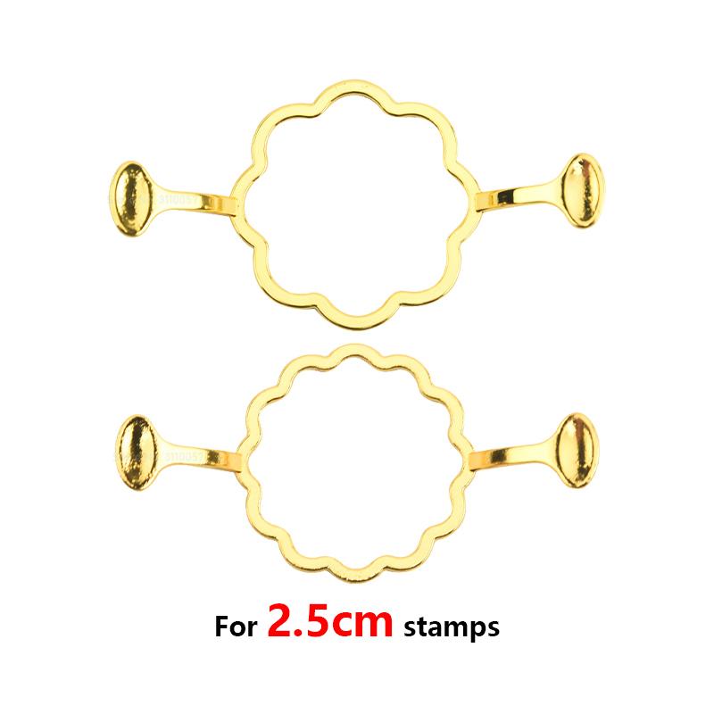 2/1pcs Wax Seal Stamp Molds Fixer Love Round Flower Shape DIY Tools Invitation Greeting Card Wedding Seals for 2.5cm Seal Stamp