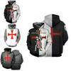 Vibrantly Designed Unisex Knights Templar Cosplay 3d Print Pullover Casual Sweater