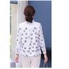 YYFS Women's Fashion Casual Spring Autumn Stripe Print Long Sleeve POLO Neck Blouses & Shirts