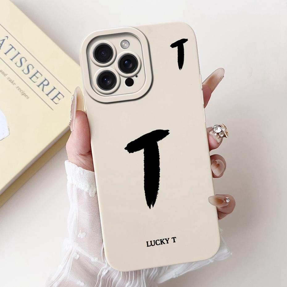 New Fashion Letter Phone Case For iPhone 15 Pro Max 15Pro Soft Silicone Shockproof Cases For iPhone15 15ProMax Covers Bumpers