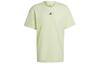 T Shirts Men's Light Green Crew Neck Moderate Straight Fit HE4366