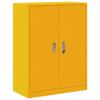 Storage Cabinet Mustard Yellow 80 X 40 X 105 Cm Steel