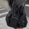 Bolsa de Cordón de Bolsillo, Diseño de Nicho Femenino, Mochila Ligera de Nailon, Bolso Cruzado de un Solo Hombro