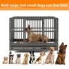 Iron Large Dog Cage Outside Cheap Thickened Square Tube Dogs Cage Kennel Outdoors Border Collie House with Wheels Pet Supplies