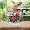 Easters Decorations Easters Eggs Bunnies Figurines Spring Decors Acrylic Rabbit Statue Home Farmhouses Tabletop Decors
