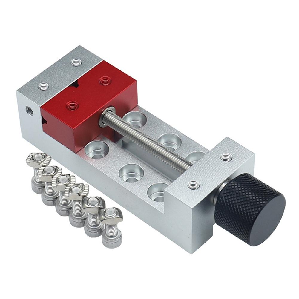 New DIY Tools 100MM Engraving Machine Vise Aluminum Jaw Clamp Flat Nose Machining Vise Clamping Tool Clamp with 6 PCS Screws
