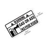 15x7cm Gas oder Arsch Autoaufkleber Fenster Windschutzscheibe Kreativ Free Ride Vinylaufkleber für LKW Motorrad Transporter Pickups Kraftstofftank Aufkleber