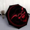 Twice Solve Coagula: Devil Skull Graphic DesignUmbrella, Portable 3-Fold Compact Umbrella,Christmas Gift ES520