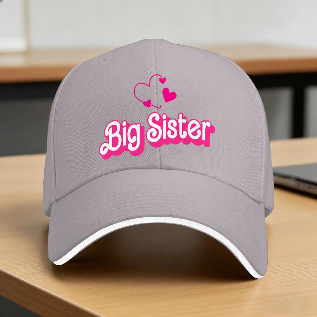 Funny Sister AnnounceUnisext Girls Casual Baseball Cap Outdoor Sports Trucker Hat Summer Sunscreen Unisex Unisex Snapback Cap