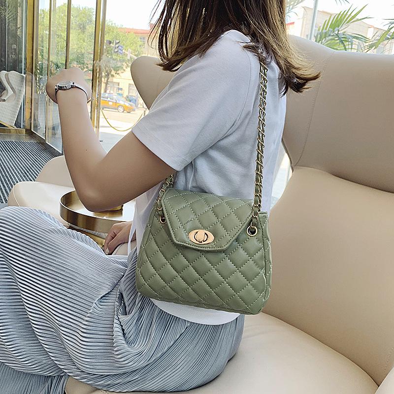 SCIONE Popular Bag Handbags Summer Small Fresh Messenger Bag Shoulder Bag Small Fragrance Rhombus Chain Bag