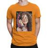 Men's American Rock Musicians Of The 1970s T Shirts Janis Joplin Pure Cotton Tops Funny Short Sleeve
