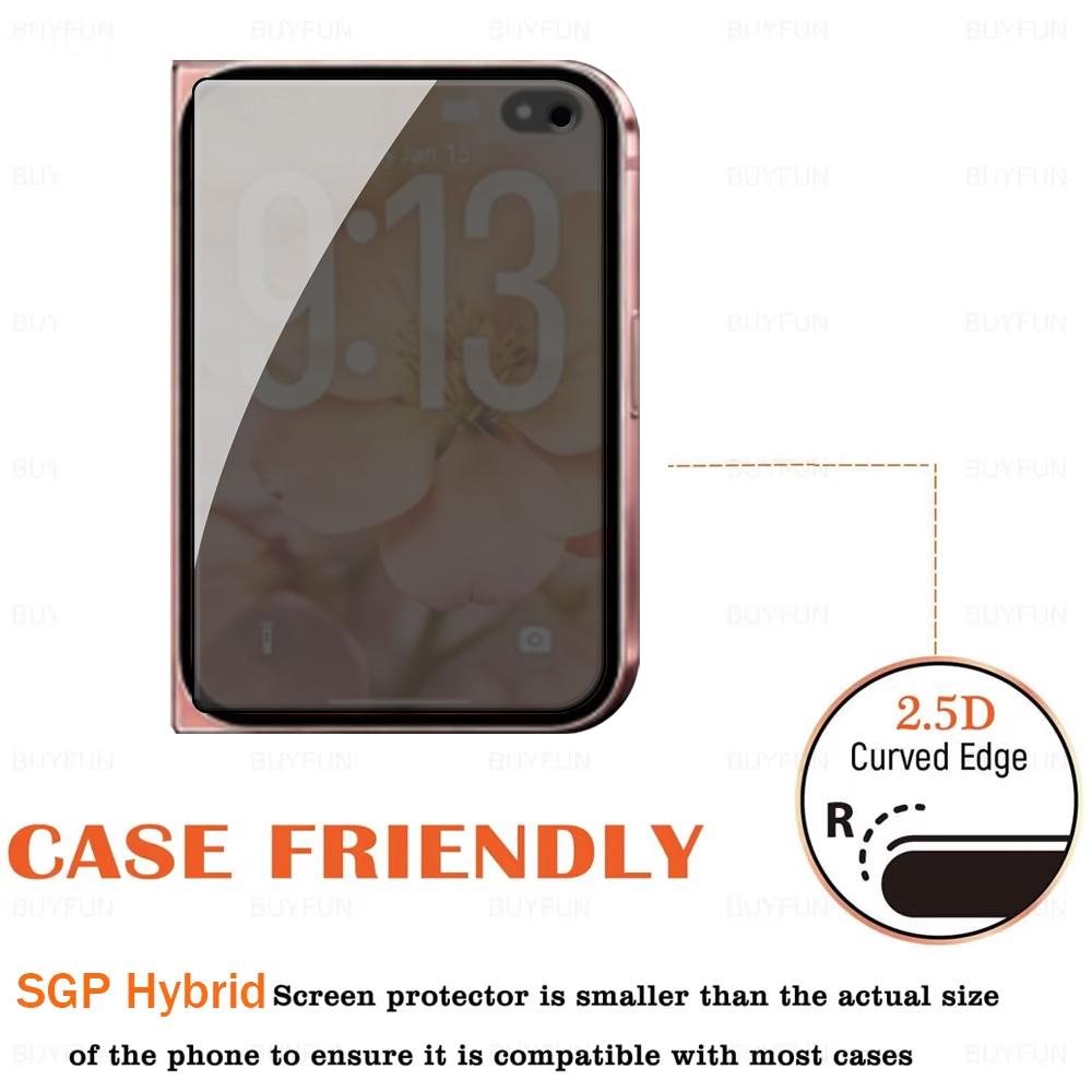 For Apple iPhone Duo 5G 1-4Pcs Black Edge 9H Tempered Glass iPhoneDuo i Phone Duo 2026 Ultra-thin Back Privacy Screen Protector 2