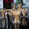 Thickened Acrylic Toothpick Box Transparent Toothpick Bottle Round Storage Box