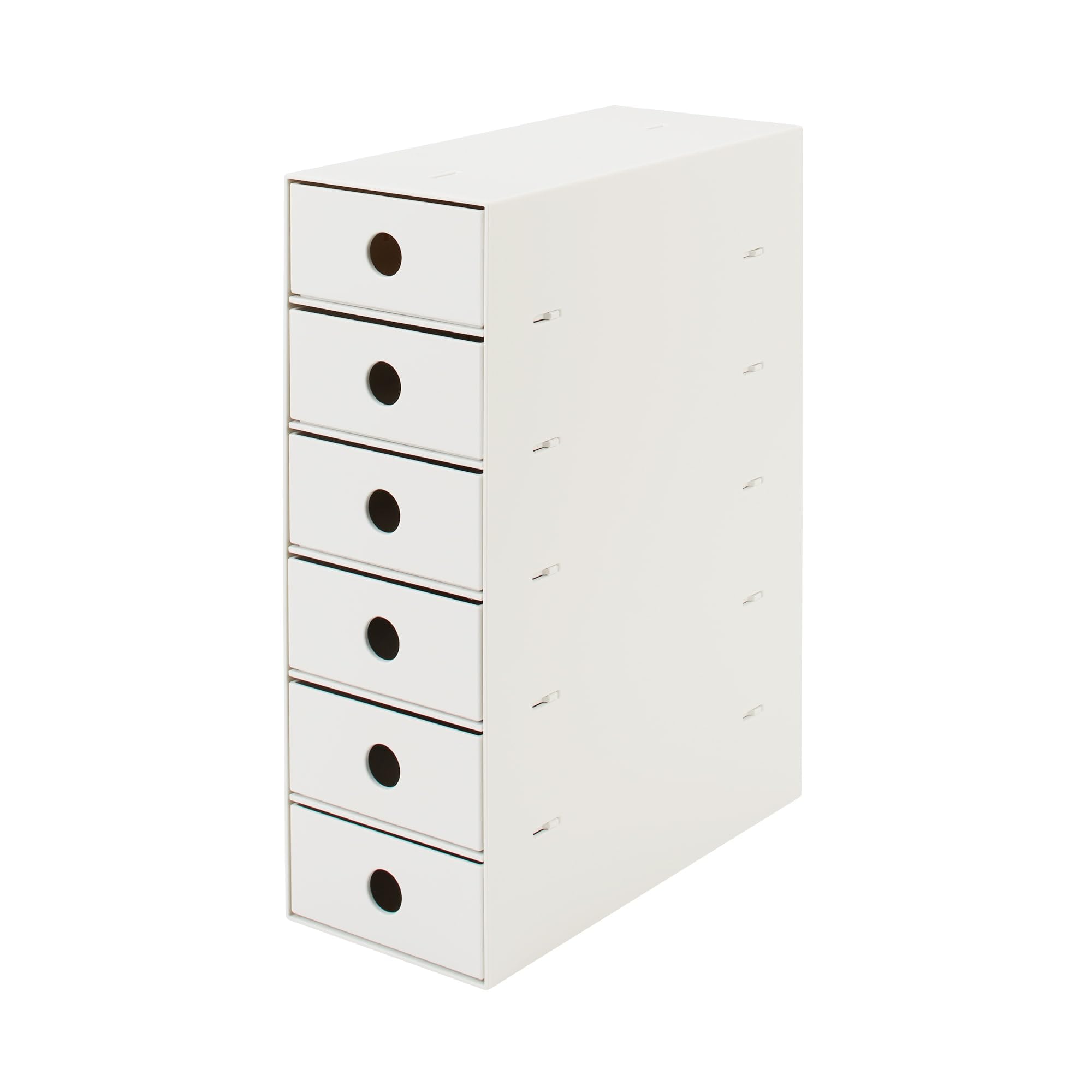 MUJI Переработанный полипропилен Хранение мелких предметов 6 Белый 11 см Ш x Г x 32 см 83904432 Коробка, Ярусы, Серый, Прибл.. 24.5см В,